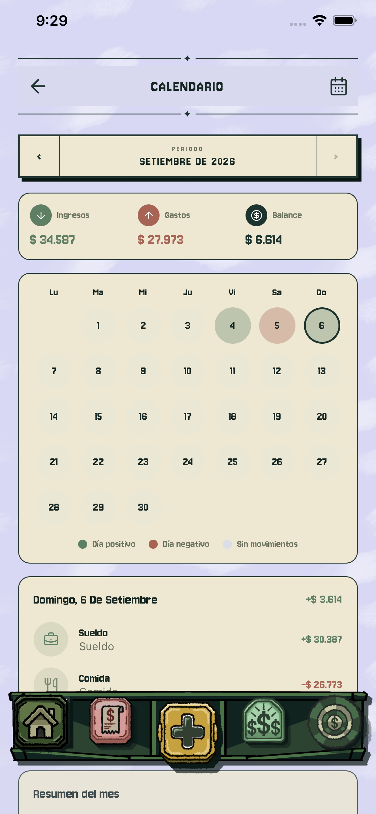 BatMoney – Calendario