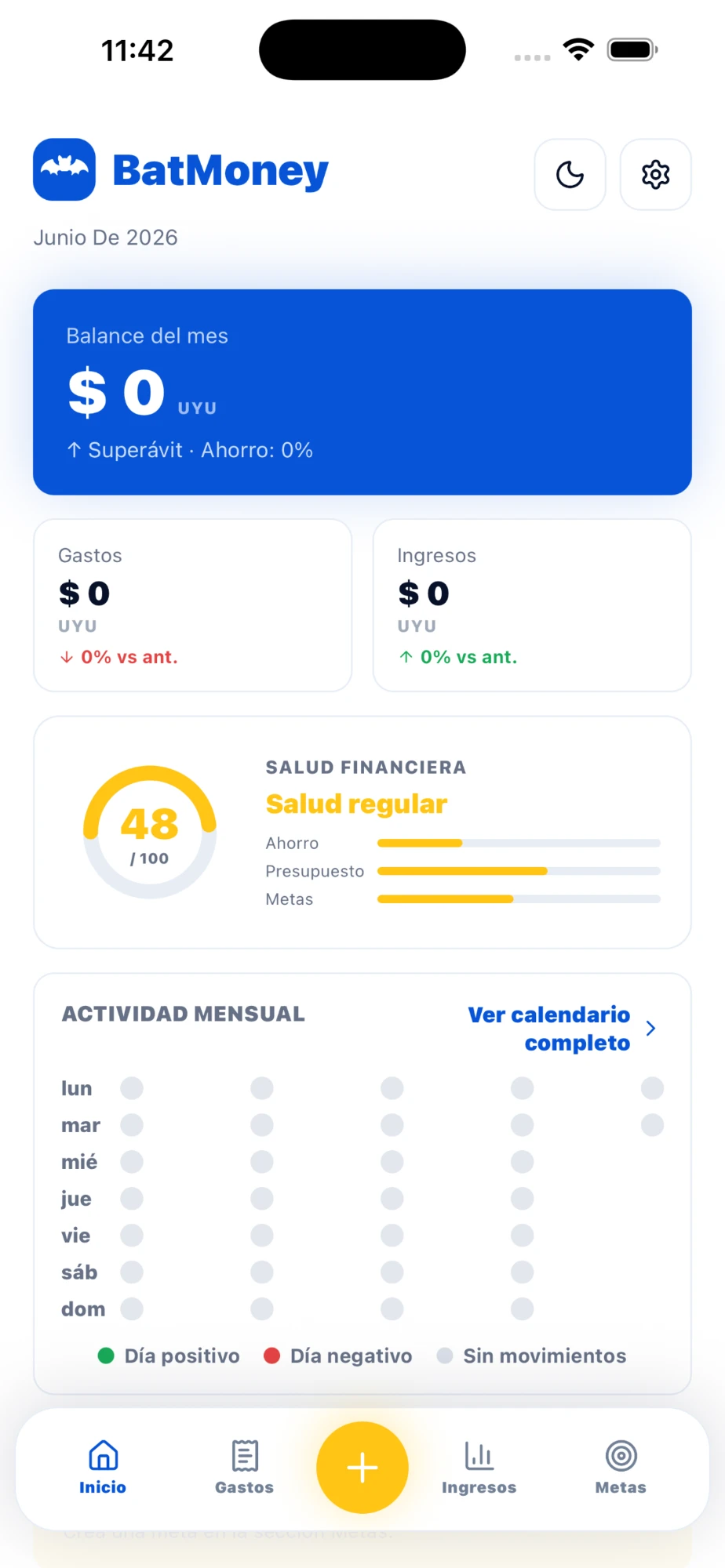 BatMoney – Inicio