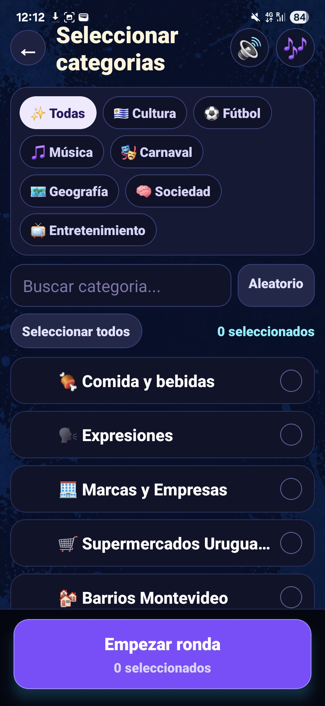 Impostor Uruguayo – Categorías