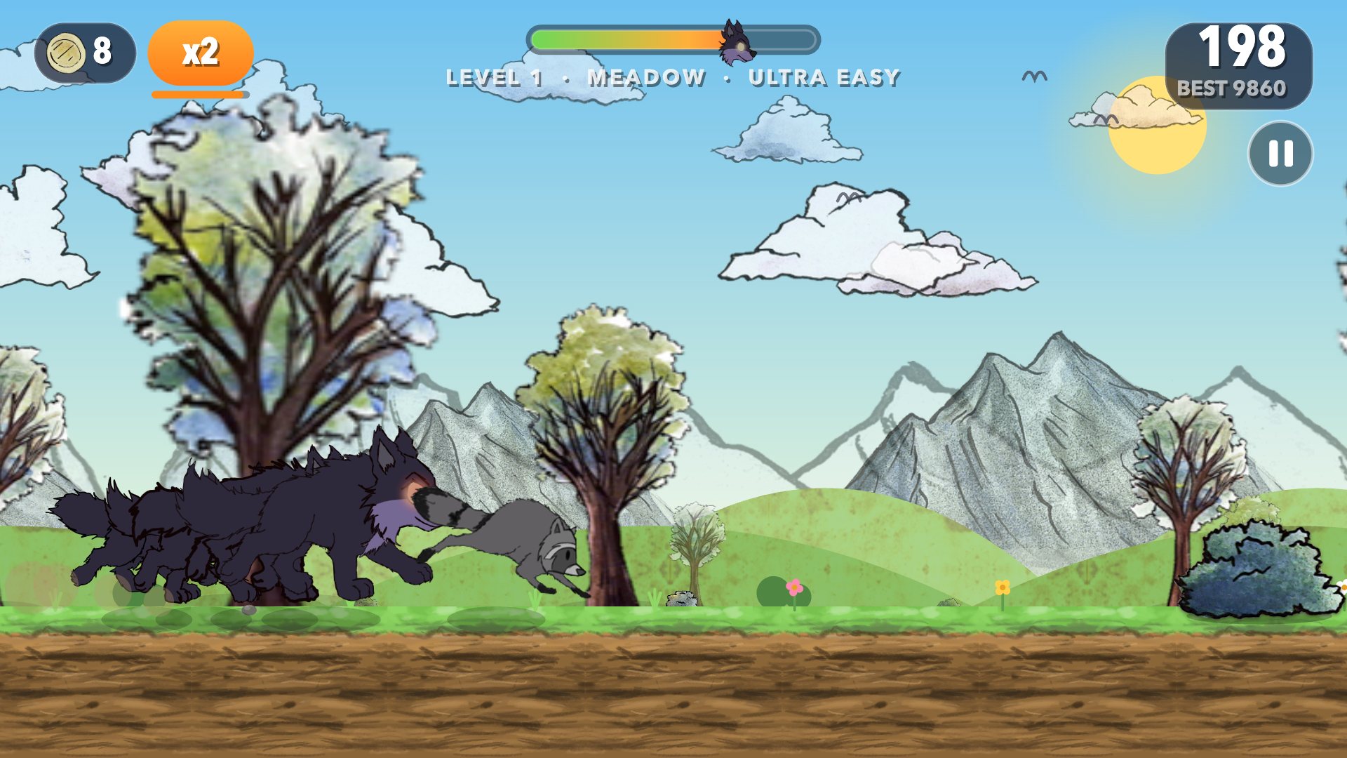 Jimothy Raccoon Wolf Run